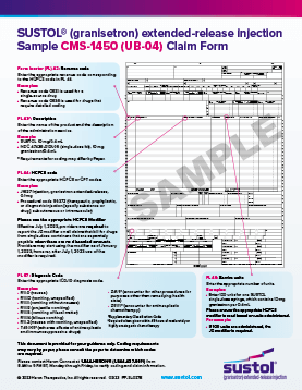 SUSTOL Sample CMS 1450 Form